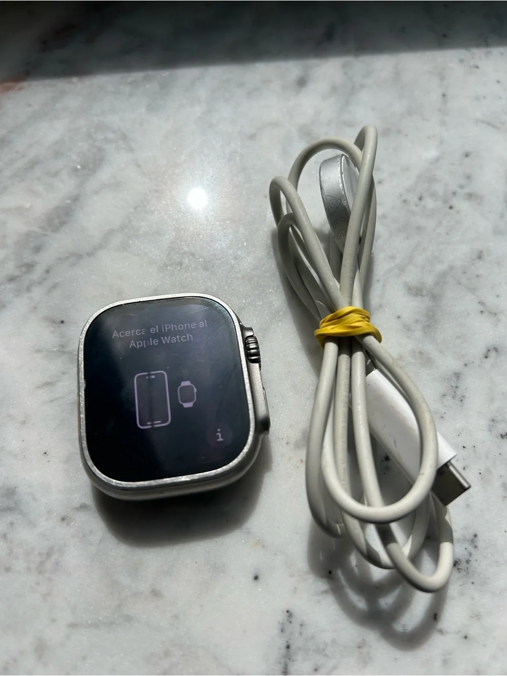 Apple Watch Ultra 1st Gen First Generation Series Silver White Charging Cable